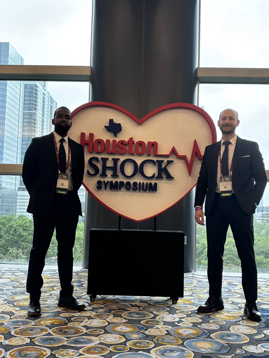 mahmoudbar98's tweet photo. Kicking off the Houston Shock Symposium! 

Is traditional CPR running out of pulses? Let’s talk about the future of eCPR (ECMO-CPR) and where resuscitation is headed. 

Stop by my poster at slot 1022 for a fascinating discussion! 

#HSS25 #HoustonShockSymposium #ECMO  #eCPR https://t.co/uB2UMm2d7G