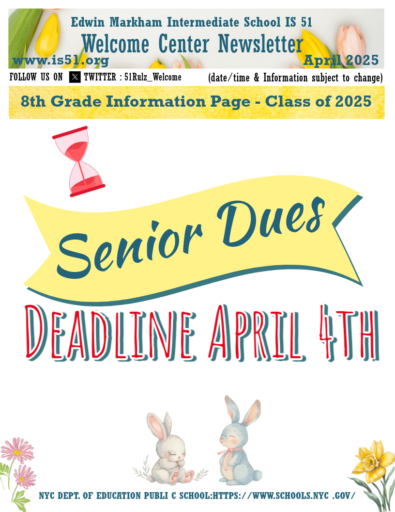 I.S. 51 Welcome Center (Hours: 7:30a-2:30p) tweet media