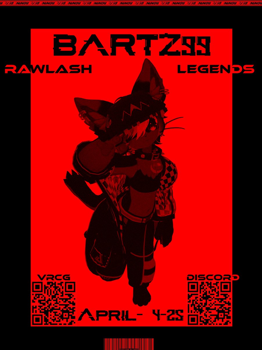 Chaos, speed, and pure energy—
<a href="/bart_z99/">bartz99</a> is going to close the event with an explosive set! Expect wild tracks, breakneck BPMs, and unpredictable drops that will keep you heart on the edge from start to finish!
vrc.tl/event/10973 
discord.gg/UErgFV9sWGChaos