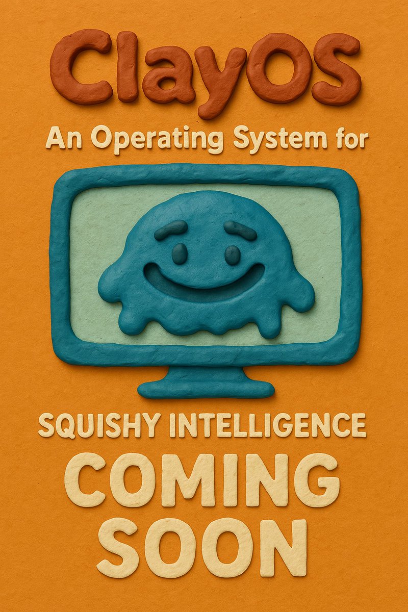 The ClayOS interface live SOON … talking back.
You can prompt it.
You can melt it.
You can ask it why it exists.
(It doesn’t know either.)