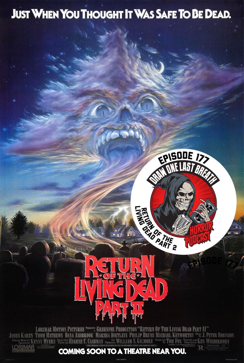 On episode 177 we find a new digital release on <a href="/Shudder/">Shudder</a> as we watch another #slasher 'Bloody Axe Wound', our #movie from the vault this week was picked by Matt and lets us talk about a lovely little sequel 'Return of the Living Dead Part 2' 
#podcast 

podcasts.apple.com/gb/podcast/dra…