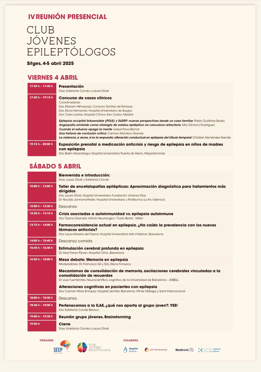 Estefanía Conde-Blanco (@econdeblanco) on Twitter photo 📌! Mañana arranca la reunión del club de jóvenes 😬
#epilepsia #reunion #anual <a href="/SEEPJovenes/">Jóvenes Epileptólogos SEEP</a> <a href="/SEEpilepsia/">SEEP Epilepsia</a> 📌! Mañana arranca la reunión del club de jóvenes 😬
#epilepsia #reunion #anual <a href="/SEEPJovenes/">Jóvenes Epileptólogos SEEP</a> <a href="/SEEpilepsia/">SEEP Epilepsia</a>