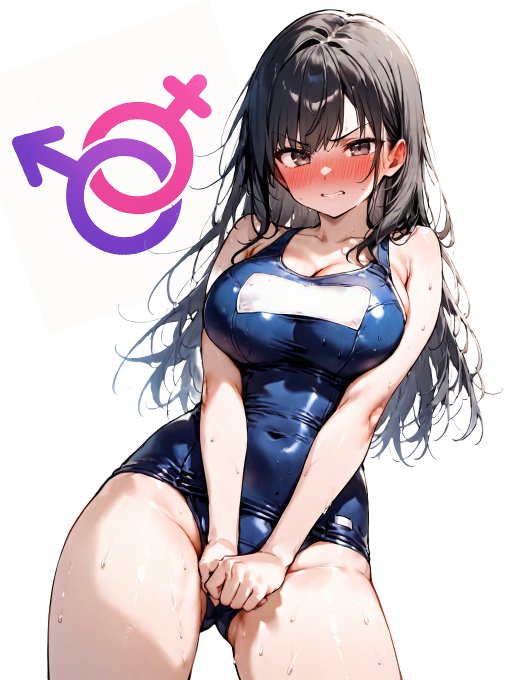 雑に張り付けただけですが、こんな感じで使うだけでエロい♂♀ 