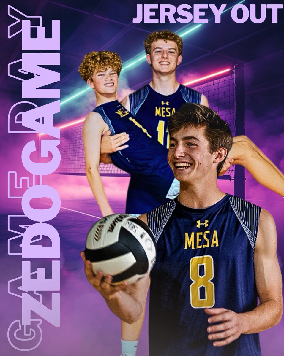 MesaHSathletics's tweet photo. ZEDO GAME TONIGHT
Boys Volleyball vs. Westwood @ 5:30
Theme: JERSEYS! Rep your favorite team or player!
We’re up against a tough Westwood squad—let’s pack Zedo and bring the energy our boys need!
#ZedoGame #JerseyTheme #MesaVolleyball #JackrabbitNation @CoachKlecka https://t.co/Z55TfV2KjJ