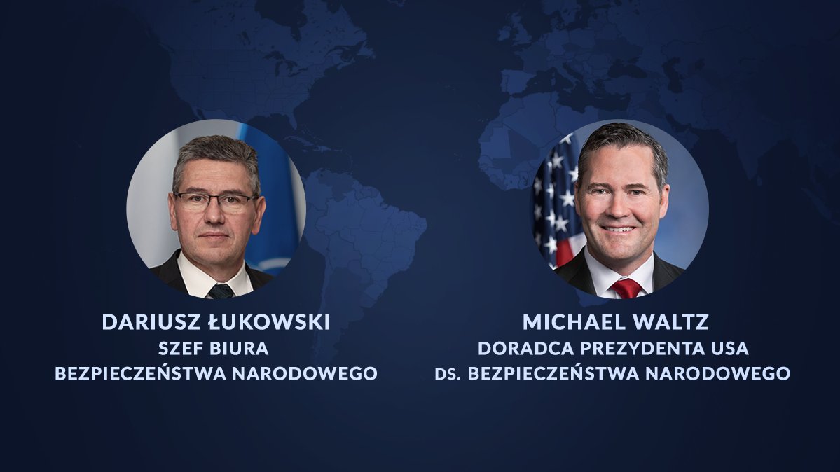 BBN (@bbn_pl) on Twitter photo Dziś odbyła się wideo-rozmowa Szefa BBN Dariusza Łukowskiego z doradcą Prezydenta USA ds. bezpieczeństwa narodowego <a href="/MikeWaltz47/">Mike Waltz</a> 🇵🇱🇺🇸
Podniesiono tematy dotyczące współpracy bilateralnej, relacji transatlantyckich oraz rosyjskiej agresji na Ukrainę. W tym kontekście strona Dziś odbyła się wideo-rozmowa Szefa BBN Dariusza Łukowskiego z doradcą Prezydenta USA ds. bezpieczeństwa narodowego <a href="/MikeWaltz47/">Mike Waltz</a> 🇵🇱🇺🇸
Podniesiono tematy dotyczące współpracy bilateralnej, relacji transatlantyckich oraz rosyjskiej agresji na Ukrainę. W tym kontekście strona
