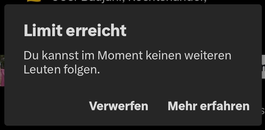 Vielen Dank an alle fürs Folgen ❤️
Sobald es wieder geht, folge ich selbstverständlich zurück!