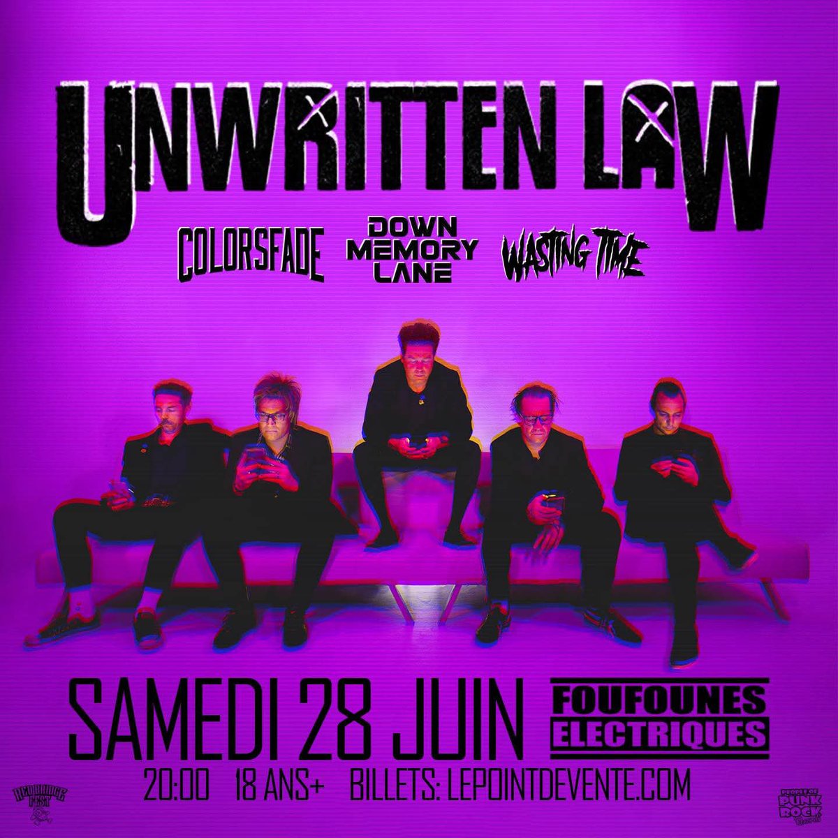 📣 SHOW ANNOUNCEMENT: we’re back in Montreal on Saturday, June 28th at Foufounes Electriques with Unwritten Law, COLORSFADE and Down Memory Lane!