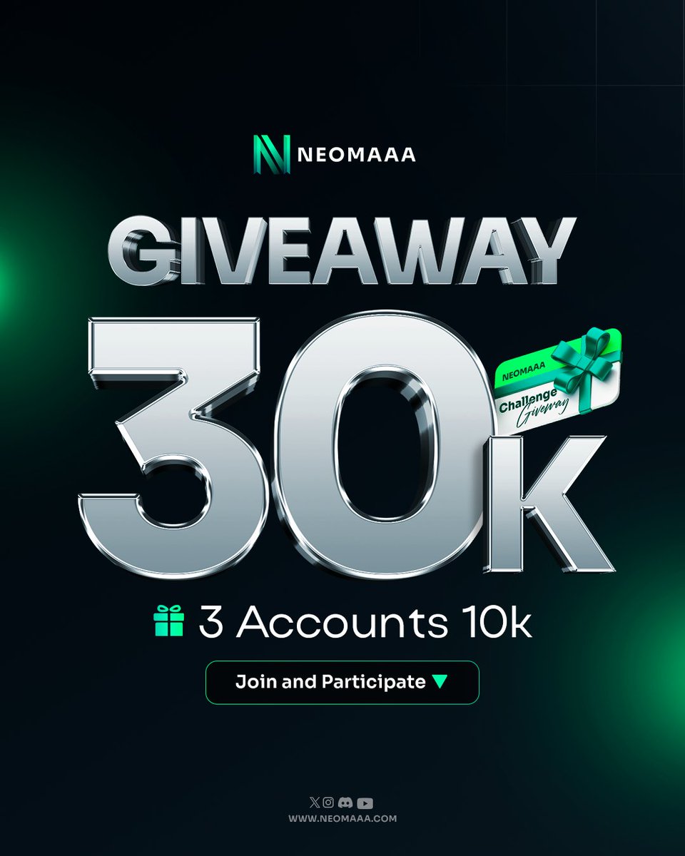 3 x10k Giveaway.

📝How to enter:

1️⃣Follow
<a href="/nazeemfx/">Nathan Joubert</a>
<a href="/diegobullish/">Diego :)</a>
<a href="/Simple_BoyFx/">SIMPLE ~ BOY 🤝</a>
<a href="/neomaaafunds/">NeomAAA Funds | Prop Trading Firm</a>

also follow
@Jalo_Fx
<a href="/BouterFx/">Felixx</a>
<a href="/3k_legend_/">3k Legend</a>
<a href="/LiquidityFocal/">Liquidity Trader</a>

2️⃣Like Repost 🔁 &amp; Tag 2 friends in the comments 👥

3️⃣Join Discord: discord.gg/jQupk8uU

🎁 Good luck to everyone!🚀