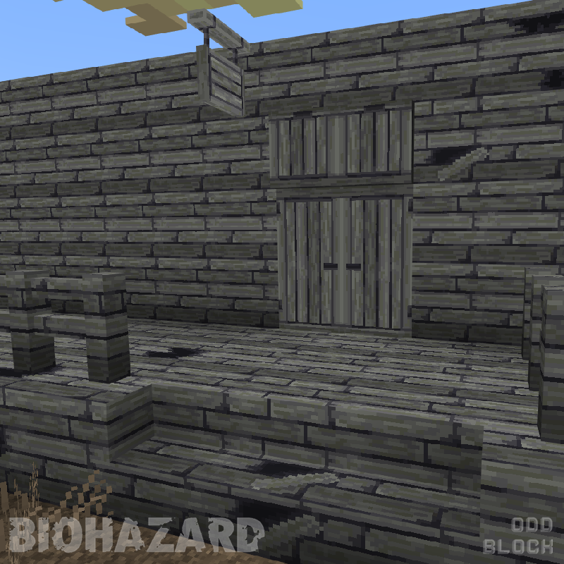 I finally chose to go with a damaged, weathered plank effect for the pale oak set to avoid breaking pre-existing builds made with birch. What are your thoughts?