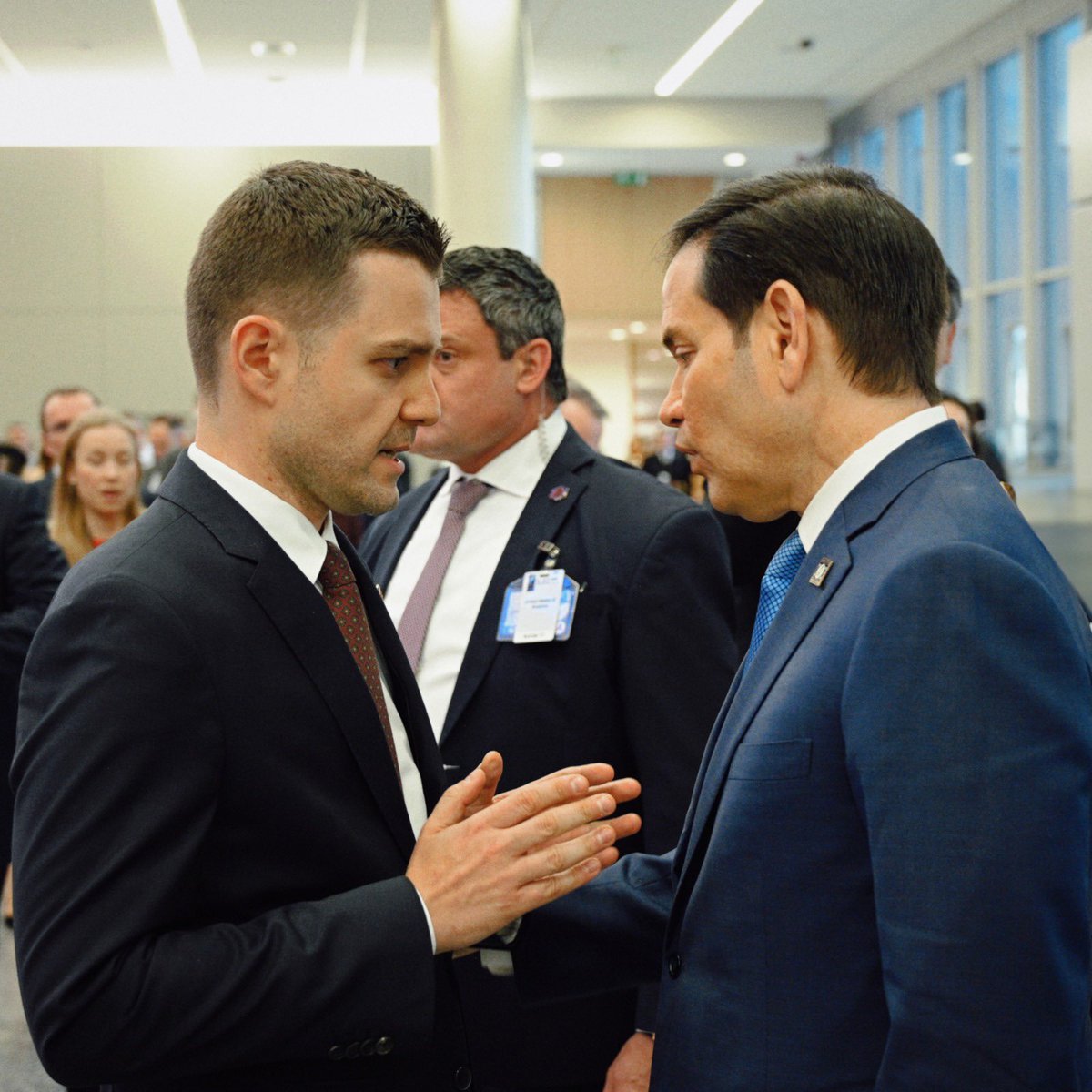 Timco Mucunski (@timcomucunski) on Twitter photo 🇲🇰🇺🇸 Today in Brussels, on the sidelines of the #NATO Foreign Ministers’ meeting, I met with Secretary of State <a href="/marcorubio/">Marco Rubio</a>.
🔹 Discussed bilateral cooperation and shared priorities within NATO.
🔹 Reaffirmed commitment to strengthening political dialogue and launching new 🇲🇰🇺🇸 Today in Brussels, on the sidelines of the #NATO Foreign Ministers’ meeting, I met with Secretary of State <a href="/marcorubio/">Marco Rubio</a>.
🔹 Discussed bilateral cooperation and shared priorities within NATO.
🔹 Reaffirmed commitment to strengthening political dialogue and launching new