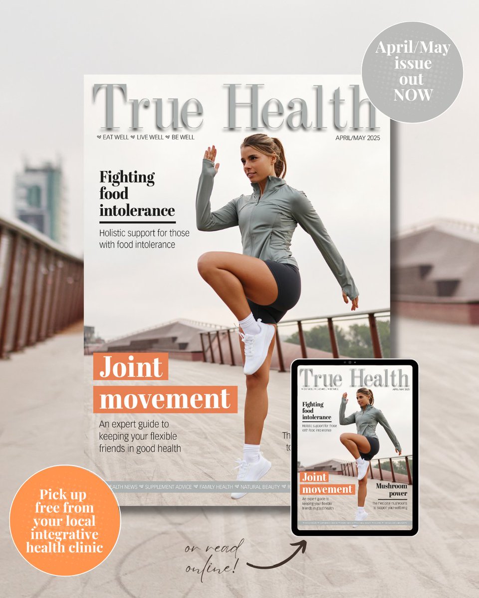 Our latest issue is free to read online now 👉truehealthmagazine.co.uk/imag/thaprmay2…

Featuring: 
> #Holistic support for food intolerances
> Medicinal mushrooms to support #wellbeing
> Expert advice on keeping #joints #healthy 
> #Natural spring #skincare 
PLUS #recipes, #giveaways and more!