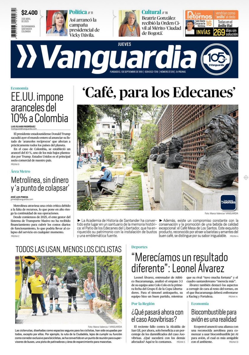 Pasa en Bucaramanga… se le tiene el informe