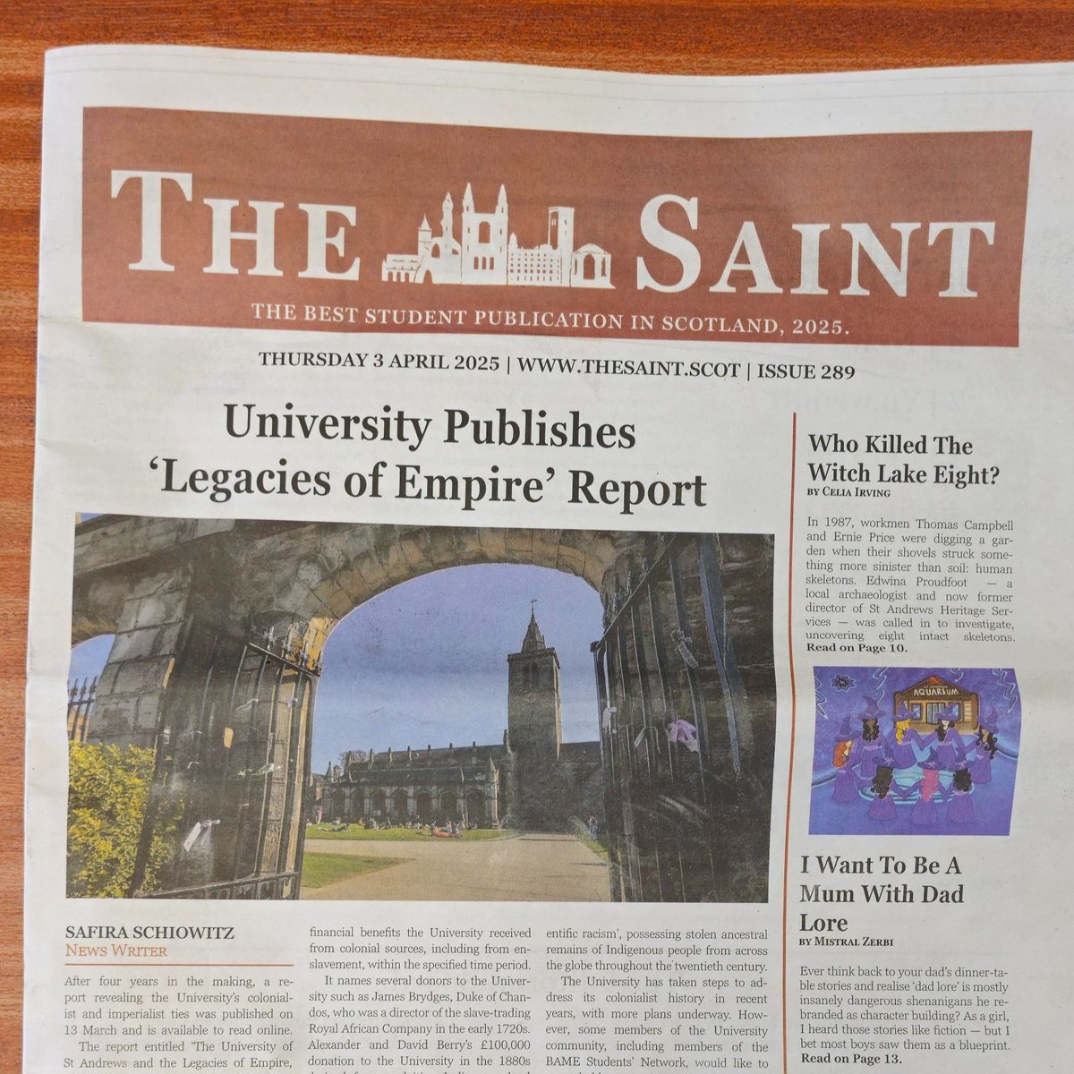 St Andrews History (@standrewshist) on Twitter photo St Andrews and the Legacies of Empire, a project led by <a href="/AileenFyfe/">Aileen Fyfe @aileenfyfe.bsky.social</a>, is on the front cover of today’s issue of The Saint. You can find out more about the project here: legacies-of-empire.wp.st-andrews.ac.uk/our_project/ St Andrews and the Legacies of Empire, a project led by <a href="/AileenFyfe/">Aileen Fyfe @aileenfyfe.bsky.social</a>, is on the front cover of today’s issue of The Saint. You can find out more about the project here: legacies-of-empire.wp.st-andrews.ac.uk/our_project/