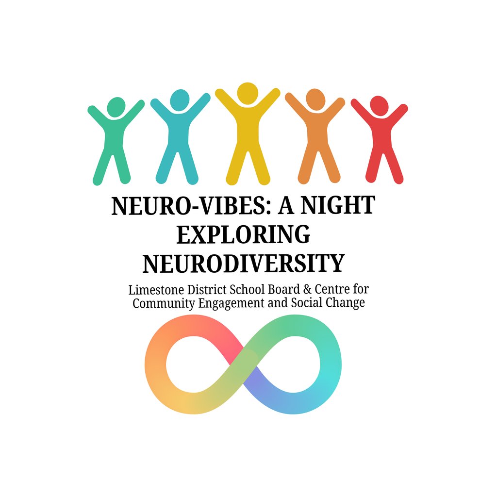 Happening tonight in Kingston! In collaboration with Limestone District School Board and the Centre for Community Engagement and Social Change, Neuro-vibes will explore the concept of neurodiversity and neuro-affirming practices in education.

eventbrite.com/e/neuro-vibes-…