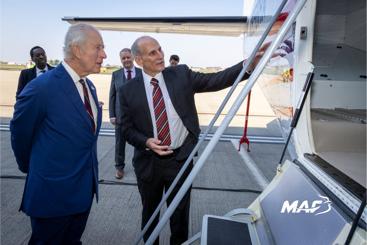 MAF UK (@flying4life) on Twitter photo Our CEO Donovan Palmer greeted His Majesty at MAF’s 80th Anniversary Event that was held yesterday at <a href="/RAFNortholt/">RAF Northolt</a>! The King joined MAF guests, where he unveiled our newest Cessna 208 Caravan aircraft that will deliver to PNG. Thank you <a href="/RoyalFamily/">The Royal Family</a> maf-uk.pulse.ly/o7ekh7kgei Our CEO Donovan Palmer greeted His Majesty at MAF’s 80th Anniversary Event that was held yesterday at <a href="/RAFNortholt/">RAF Northolt</a>! The King joined MAF guests, where he unveiled our newest Cessna 208 Caravan aircraft that will deliver to PNG. Thank you <a href="/RoyalFamily/">The Royal Family</a> maf-uk.pulse.ly/o7ekh7kgei