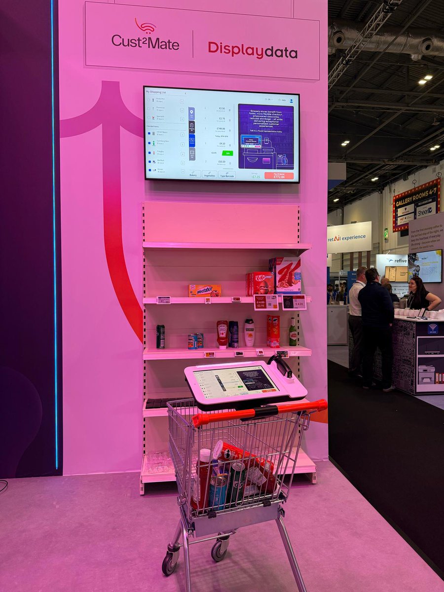 CorpA2z's tweet photo. Concluding another busy event here at @RetailTechShow Technology Show, bringing the #SmartCart revolution to the UK market.
Thank you Flooid for your warm hospitality and partnership, thank you dear #Cust2Mate team and thanks to all the retailers and partners visiting our booth https://t.co/rgvlSGVAci