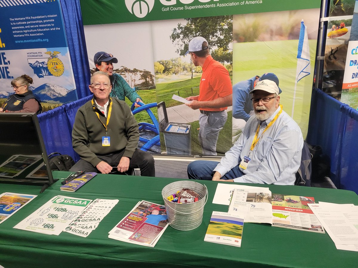 sull109602's tweet image. 1st day photo, FFA Montana Convention representing GCSAA/PPGCSA.