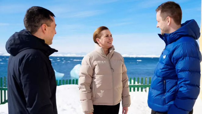 The Danish Prime Minister visited Greenland to express his care and support