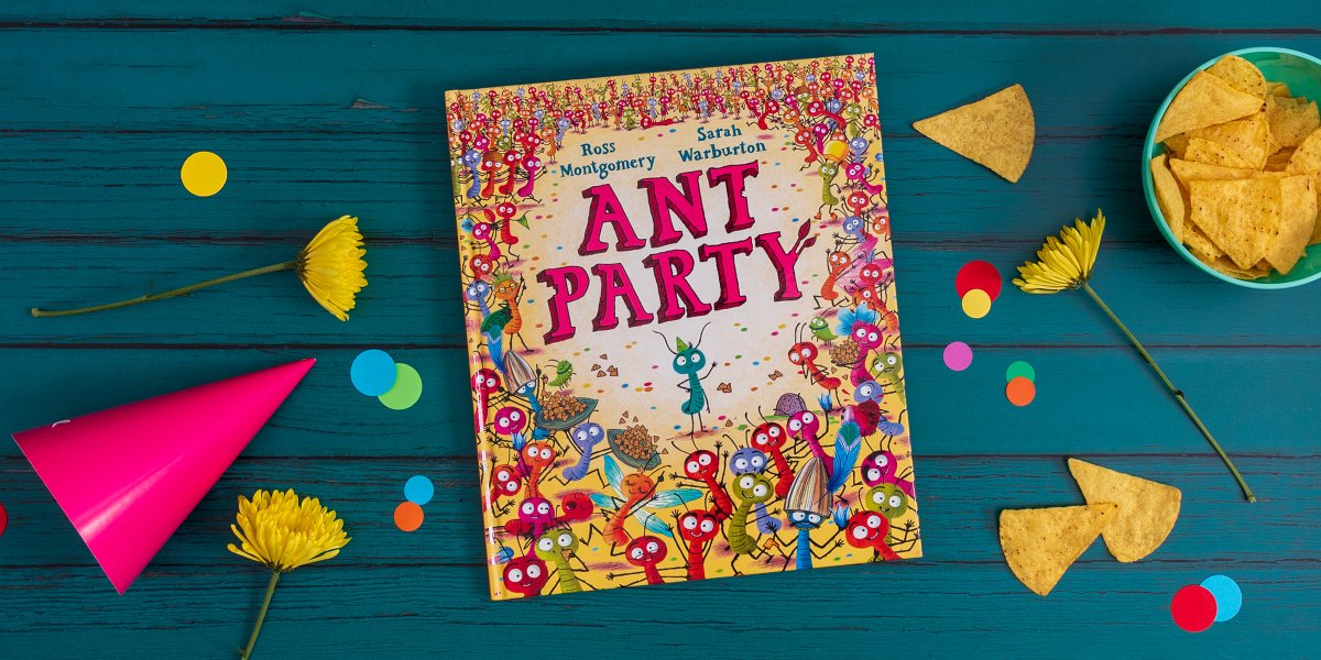 Walker Picture Books (@bigpicturebooks) on Twitter photo You're invited to an ANT PARTY. Andy only wants a small birthday gathering with a few of his favourite dips. But word spreads and, well, things get out of hand.
An absolute joy of a picture book by one of greatest duos in the business <a href="/mossmontmomery/">Ross Montgomery</a> and <a href="/SarahWarbie/">Sarah Warburton</a> You're invited to an ANT PARTY. Andy only wants a small birthday gathering with a few of his favourite dips. But word spreads and, well, things get out of hand.
An absolute joy of a picture book by one of greatest duos in the business <a href="/mossmontmomery/">Ross Montgomery</a> and <a href="/SarahWarbie/">Sarah Warburton</a>