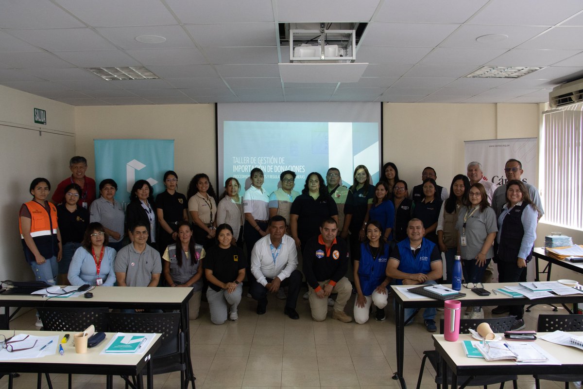 ¡𝗖𝘂𝗹𝗺𝗶𝗻𝗼́ 𝗰𝗼𝗻 é𝘅𝗶𝘁𝗼 𝗲𝗹 𝗧𝗮𝗹𝗹𝗲𝗿 𝗱𝗲 𝗜𝗺𝗽𝗼𝗿𝘁𝗮𝗰𝗶ó𝗻 𝗱𝗲 𝗗𝗼𝗻𝗮𝗰𝗶𝗼𝗻𝗲𝘀 𝗲𝗻 𝗣𝗲𝗿ú! realizado por <a href="/logcluster/">Logistics Cluster</a> y <a href="/CaritasdelPeru/">Cáritas del Perú</a> con el apoyo de <a href="/WFP_Peru/">WFP Perú (Programa Mundial de Alimentos)</a>. El taller mejoró la coordinación con las organizaciones para agilizar la ayuda humanitaria