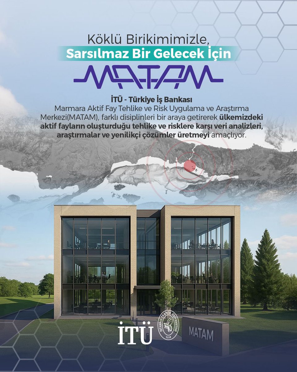 🐝🗺️ İTÜ bünyesinde kurulan Türkiye İş Bankası destekli Marmara Aktif Fay Tehlike ve Risk Uygulama ve Araştırma Merkezi (MATAM), deprem tehlikesine yönelik araştırmalarda yeni bir dönemin kapılarını aralıyor. Bilimsel verilerle riskleri analiz eden bu çok disiplinli merkez,