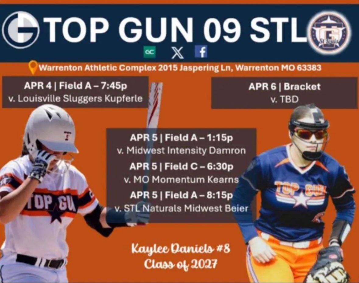 Schedule of the weekend