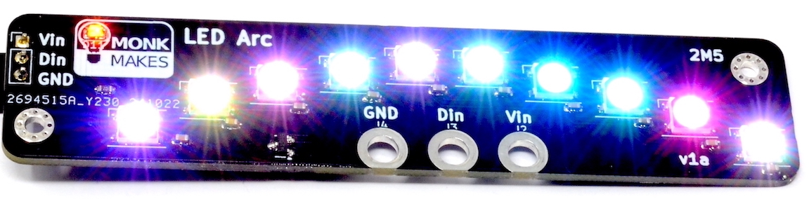 monkmakes's tweet image. You can now buy our LED Arc from our friends at PiHut in the UK. Instructions, buy-links and datasheet here: monkmakes.com/led_arc.html Rings for use with @microbit_edu and pins for other boards.
