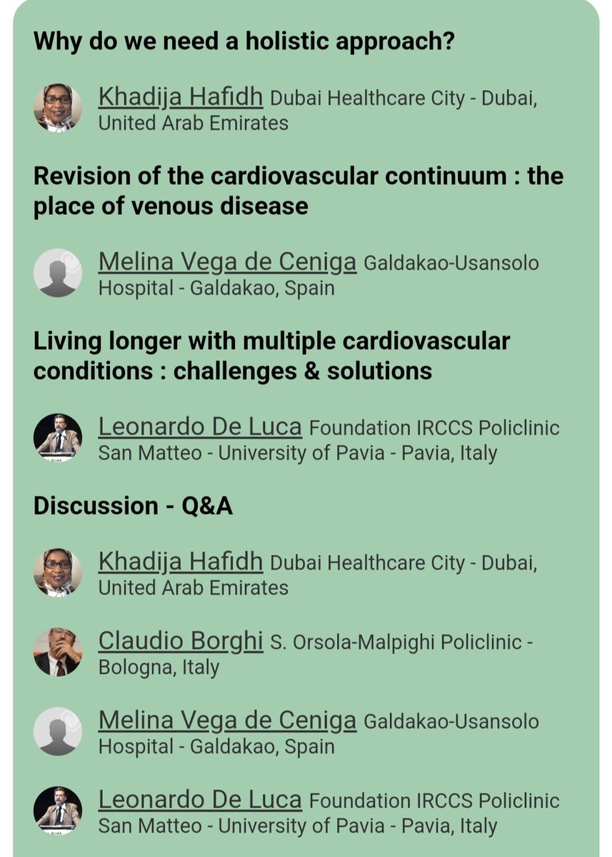 Silvia Castelletti (@silcastelletti) on Twitter photo #ESCPrev2025 did you know that venous disease is a #CVD risk factor?! We always don't think of it but we should! Find why tomorrow at 10.30 room Orfeo! <a href="/EAPCPresident/">EAPCPresident</a> <a href="/EJPCEiC/">EJPC Editor-in-Chief</a> <a href="/vass_vassiliou/">Vass Vassiliou</a> <a href="/DrMarthaGulati/">Dr. Martha Gulati ♥️🫀❤️🩹🇨🇦</a> <a href="/_anmco/">ANMCO</a> <a href="/SIC_CARDIOLOGIA/">SIC Società Italiana di Cardiologia</a> <a href="/doctstefania/">Stefania Di Fusco</a> <a href="/stefanopalermi/">Stefano Palermi</a> <a href="/AboyansV/">Victor Aboyans</a> #ESCPrev2025 did you know that venous disease is a #CVD risk factor?! We always don't think of it but we should! Find why tomorrow at 10.30 room Orfeo! <a href="/EAPCPresident/">EAPCPresident</a> <a href="/EJPCEiC/">EJPC Editor-in-Chief</a> <a href="/vass_vassiliou/">Vass Vassiliou</a> <a href="/DrMarthaGulati/">Dr. Martha Gulati ♥️🫀❤️🩹🇨🇦</a> <a href="/_anmco/">ANMCO</a> <a href="/SIC_CARDIOLOGIA/">SIC Società Italiana di Cardiologia</a> <a href="/doctstefania/">Stefania Di Fusco</a> <a href="/stefanopalermi/">Stefano Palermi</a> <a href="/AboyansV/">Victor Aboyans</a>