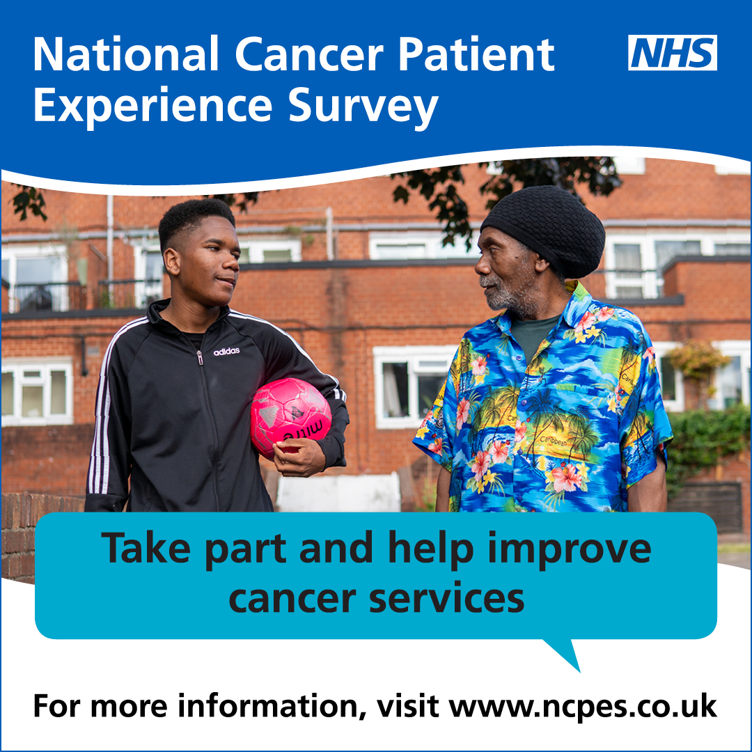 Bradford Teaching Hospitals NHS FT (@bthft) on Twitter photo It’s important for the NHS to know how patients feel about their care. It helps us improve cancer services. If you are invited later in the year, have your say in the #CancerPatientExperienceSurvey
📢 ncpes.co.uk
<a href="/NHSEngland/">NHS England</a> It’s important for the NHS to know how patients feel about their care. It helps us improve cancer services. If you are invited later in the year, have your say in the #CancerPatientExperienceSurvey
📢 ncpes.co.uk
<a href="/NHSEngland/">NHS England</a>