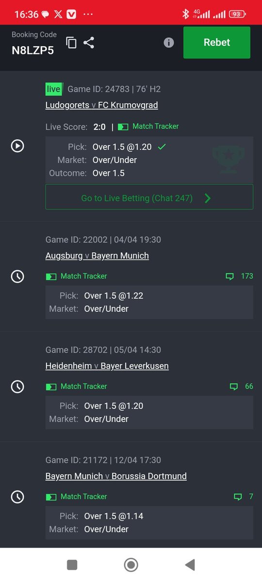 Bernard2Bassey's tweet photo. Let's do 
10 odds in 5 days
5 odds in 6 days
3 odds in 15 days.

Which one do you prefer https://t.co/JbkU3qdt5e
