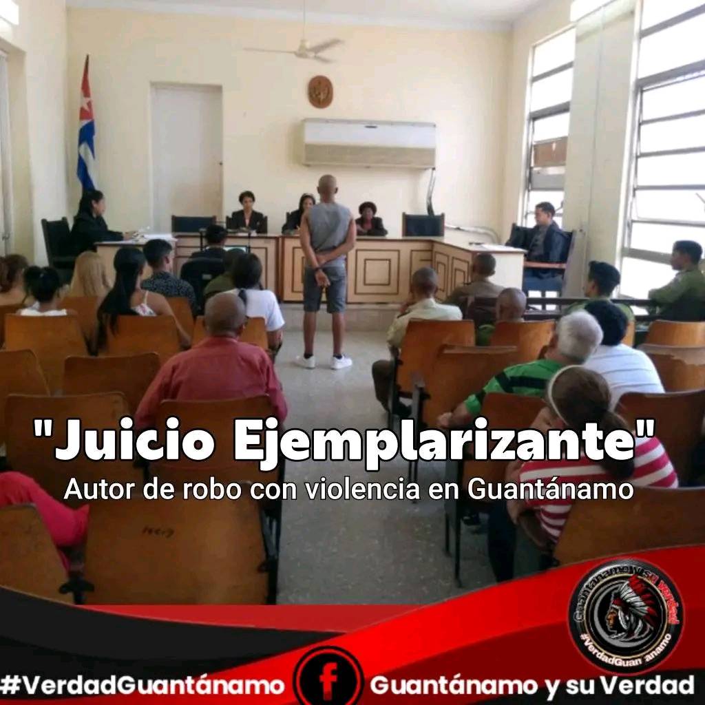 Karla Gutierrez (@karlagm2016) on Twitter photo ⚖️TRIBUNAL PROVINCIAL SANCIONA A 20 AÑOS DE PRIVACIÓN DE LIBERTAD A UN AUTOR DE ROBO CON VIOLENCIA EN GUANTÁNAMO #Cuba #SiempreJoven <a href="/AntonioLeal90/">Antonio</a>
<a href="/OsvaldoMtnez90/">Osvaldo Martínez 𝕏 🇵🇸</a>
<a href="/pipoperez519574/">pipoperez</a>
<a href="/SalazarGuarda2/">Arturo Salazar Guardado ☭🔻🍉 🚩🔴⚫ 🟥🟨🟪 SDV 𝕏</a>
<a href="/DanielDelgadoD8/">Daniel Delgado Diaz</a> ⚖️TRIBUNAL PROVINCIAL SANCIONA A 20 AÑOS DE PRIVACIÓN DE LIBERTAD A UN AUTOR DE ROBO CON VIOLENCIA EN GUANTÁNAMO #Cuba #SiempreJoven <a href="/AntonioLeal90/">Antonio</a>
<a href="/OsvaldoMtnez90/">Osvaldo Martínez 𝕏 🇵🇸</a>
<a href="/pipoperez519574/">pipoperez</a>
<a href="/SalazarGuarda2/">Arturo Salazar Guardado ☭🔻🍉 🚩🔴⚫ 🟥🟨🟪 SDV 𝕏</a>
<a href="/DanielDelgadoD8/">Daniel Delgado Diaz</a>