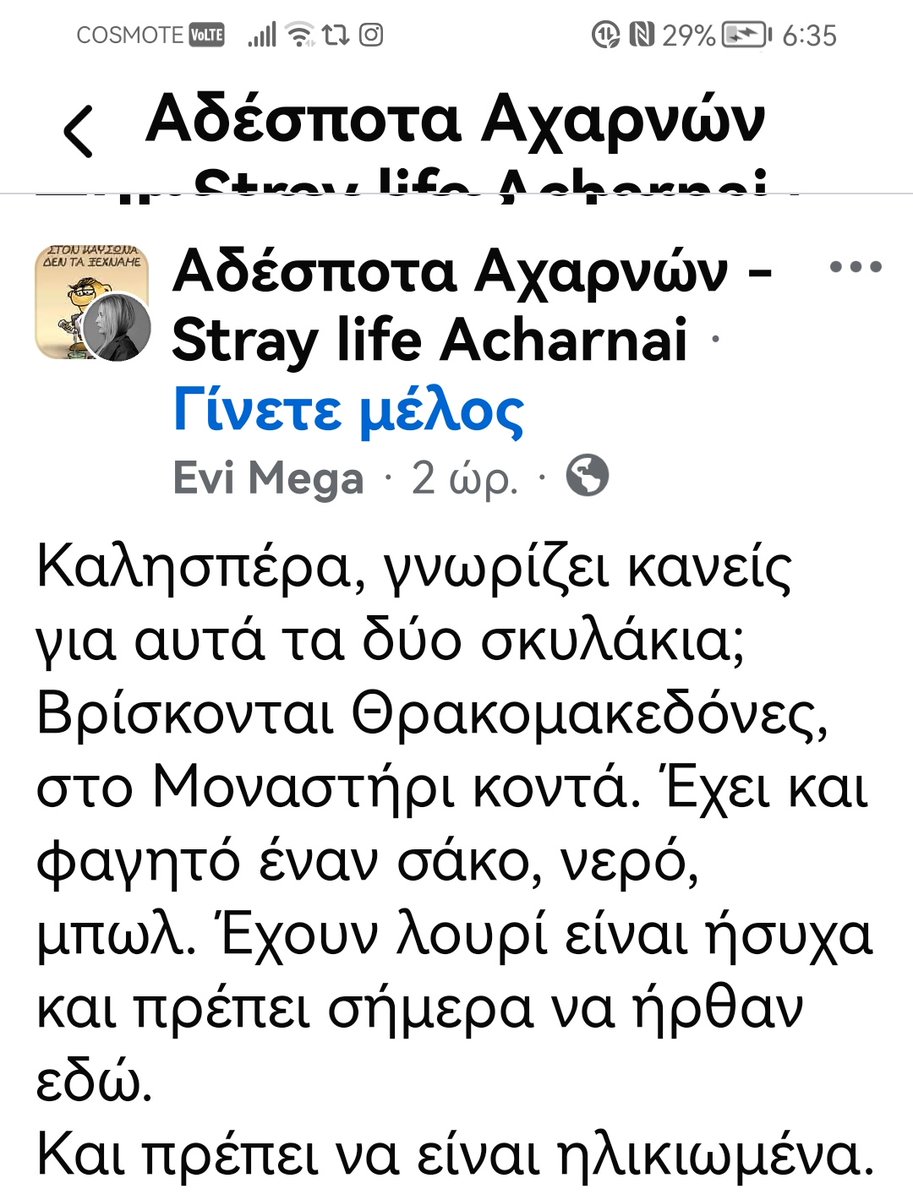 Christinalirou2's tweet photo. Θρακομακεδονες ‼️🆘‼️🆘‼️🆘‼️🆘‼️ Εγκατέλειψαν 2 σκυλάκια ίσως ηλικιωμένα με την προικα τους. Σπίτι ένα σακί τροφή κ ένα μπιτόνι νερό. Ήσυχα περιμένουν.... Υπάρχει κάποιος για τις ψυχουλες κινδυνεύουν βρε παιδιά εκεί. Κοινοποίηση από fb.. ‼️🆘‼️🆘‼️🆘‼️ https://t.co/6Q34kBJdSg