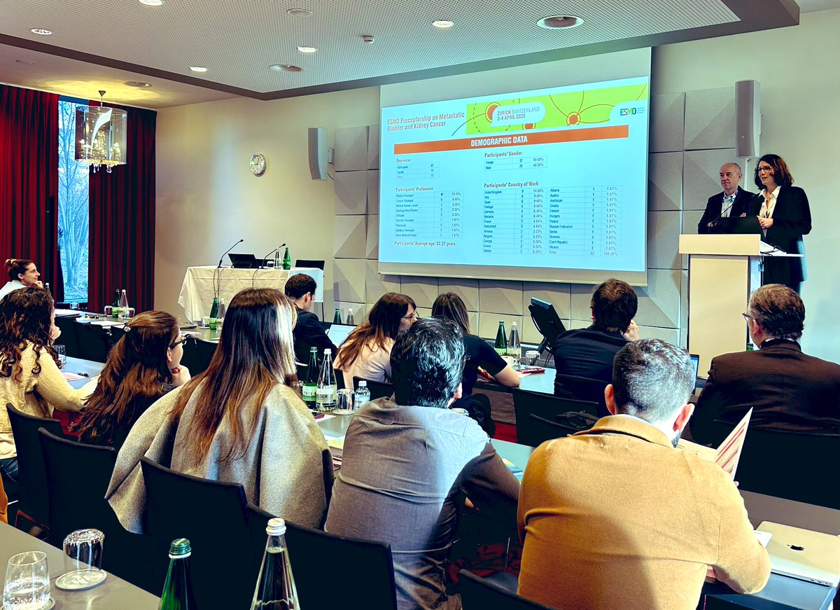 Laurence Albiges (@albigesl) on Twitter photo Day 1 <a href="/myESMO/">ESMO - Eur. Oncology</a> #Preceptorship in Metastatic #urothelial #RCC #cancer
62 participants from 26 countries selected out of >230 applicants ! Thanks to the faculty for sharing #SOC <a href="/myESMO/">ESMO - Eur. Oncology</a> #guidelines Day 1 <a href="/myESMO/">ESMO - Eur. Oncology</a> #Preceptorship in Metastatic #urothelial #RCC #cancer
62 participants from 26 countries selected out of >230 applicants ! Thanks to the faculty for sharing #SOC <a href="/myESMO/">ESMO - Eur. Oncology</a> #guidelines