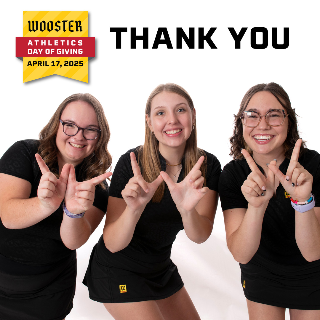 Thank you for supporting Wooster Athletics on our Day of Giving! Your Fighting Scot pride ensures that our student-athletes have access to great coaches, equipment, and the resources needed to thrive! #GoScots #ForeverFightingScots #ThankYou