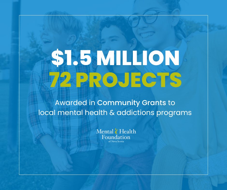 Community matters. That's why we're awarding $1.5M in Community Grant funding to 72 mental health and addictions programs in Nova Scotia designed by communities, for communities. Learn more: mentalhealthns.ca/news/cg-recipi…
