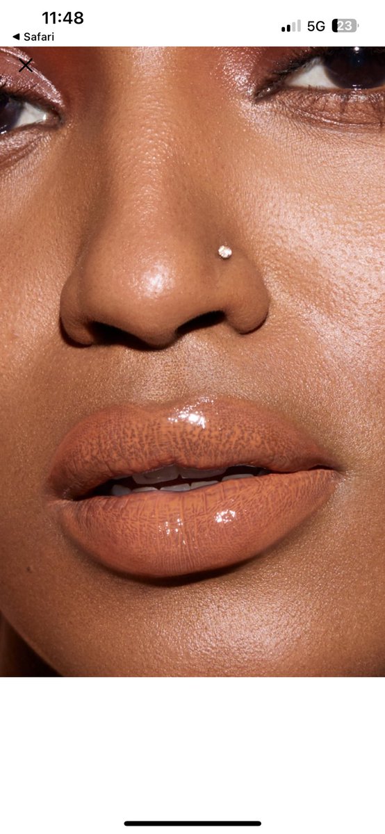 Probably the worst photo you could use if you want me to buy your lip gloss