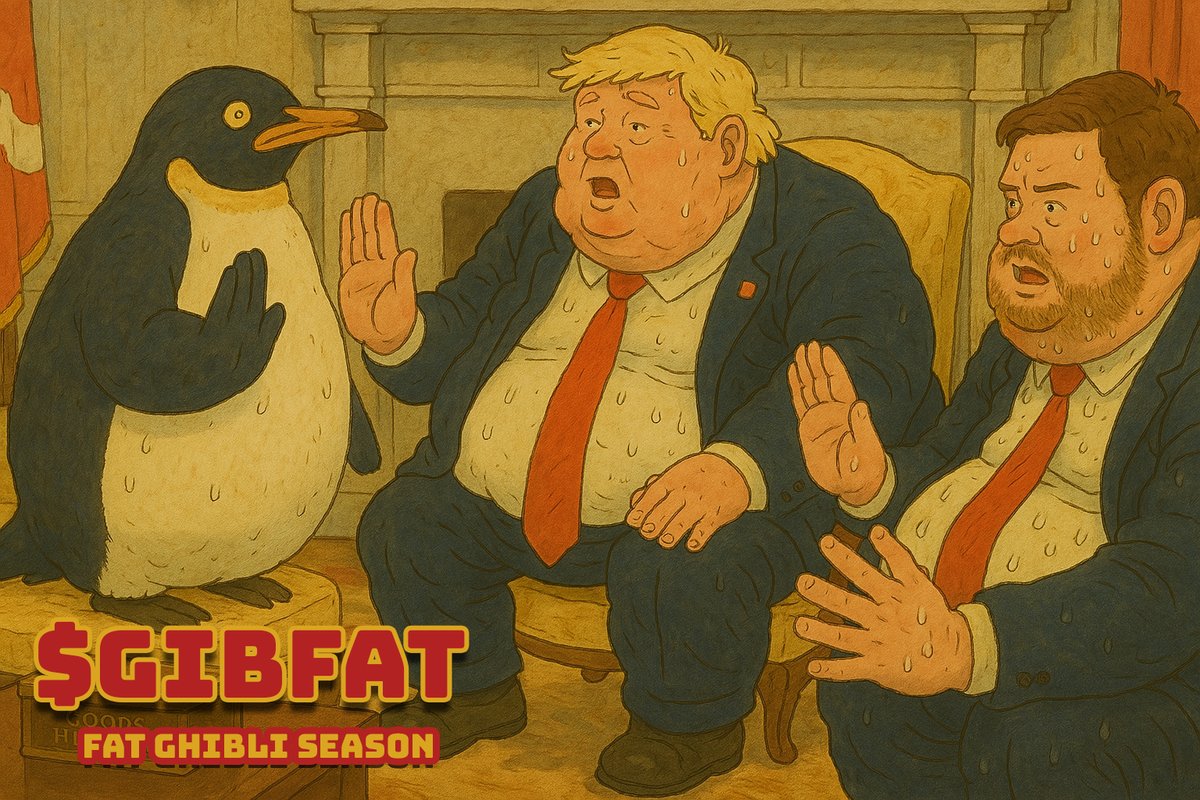 FatGhibliSeason's tweet photo. @mentalist_nuno Fixed it with $GIBFAT meme tek only available on Solana

2qJQgMjRL9sA8zbhz6GBkB5HTucwXHweo7MEv5Akpump

#fat #trump #tariffs #TrumpTariffs #memecoin $fat $ghibli #ghiblistyle #fatseason #usa #usa #usa https://t.co/RZD6TuOZNL