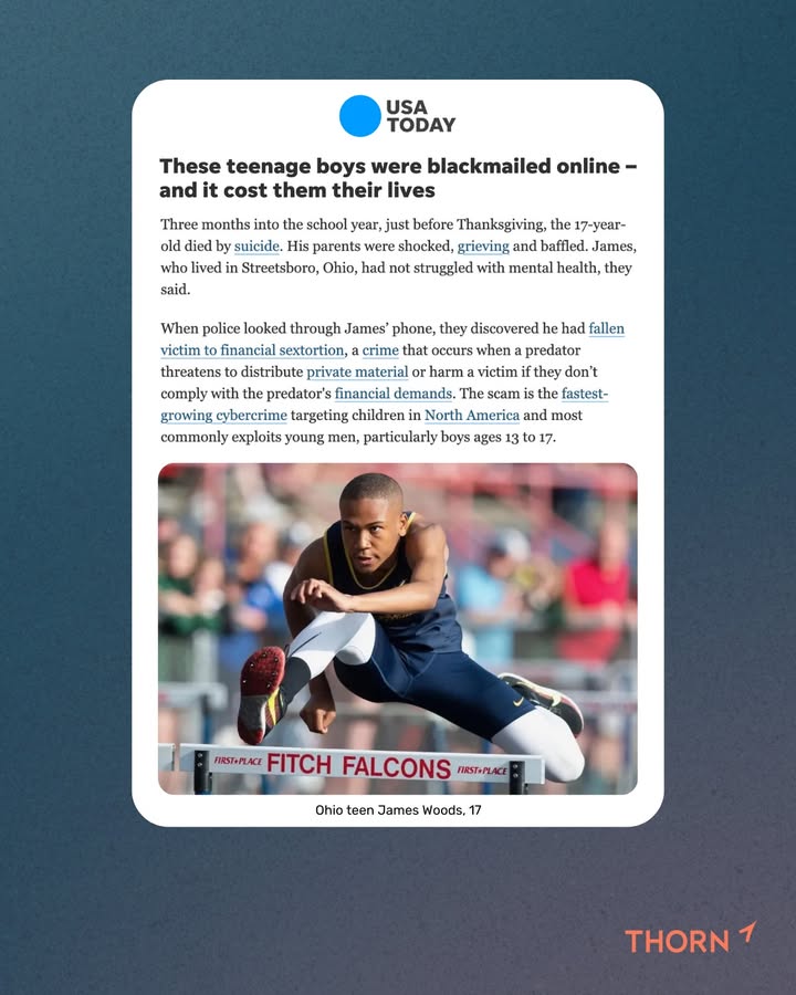 Sextortion is North America’s fastest-growing cybercrime targeting children—especially boys aged 13 