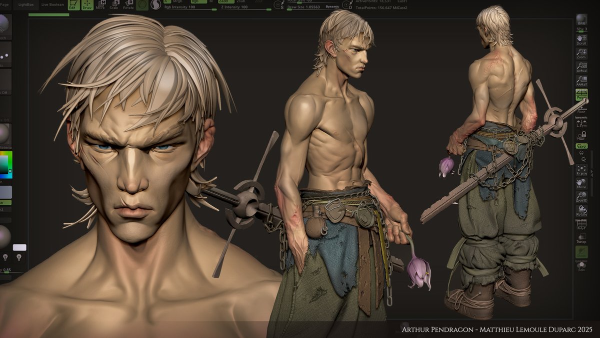 Mutodart_'s tweet image. Arthur Pendragon ⚔️
HighPoly Sculpt based on the brilliant @onismart_ 's artwork
#3dart #ZBRUSH #3dsculpt