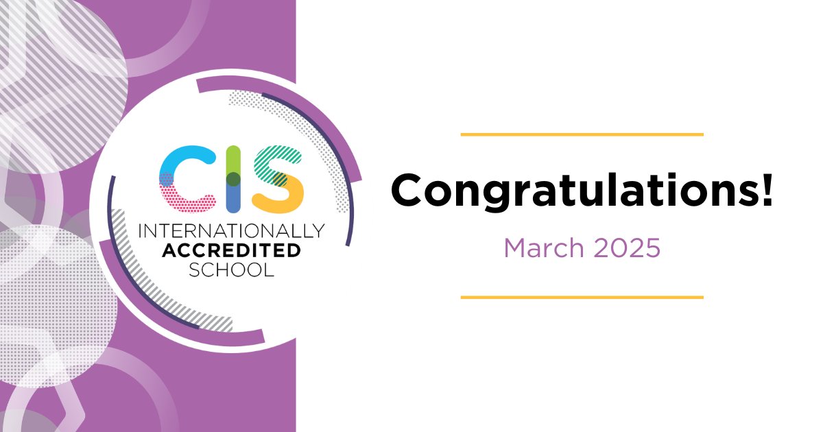 CISEducation's tweet image. Achieving CIS International Accreditation demonstrates that your school provides high-quality international education and is an effective and agile learning organization. Congratulations to schools on their achievement this month: bit.ly/3XLbAS4