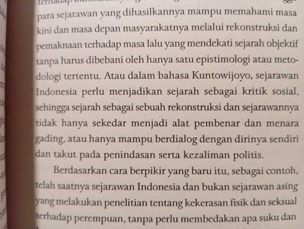 Membaca ulang "Gagalnya Historiografi Indonesiasentris?!" karya Pak Bambang Purwanto, dan mendapati kutipan yang relevan dengan hari-hari belakangan ini.