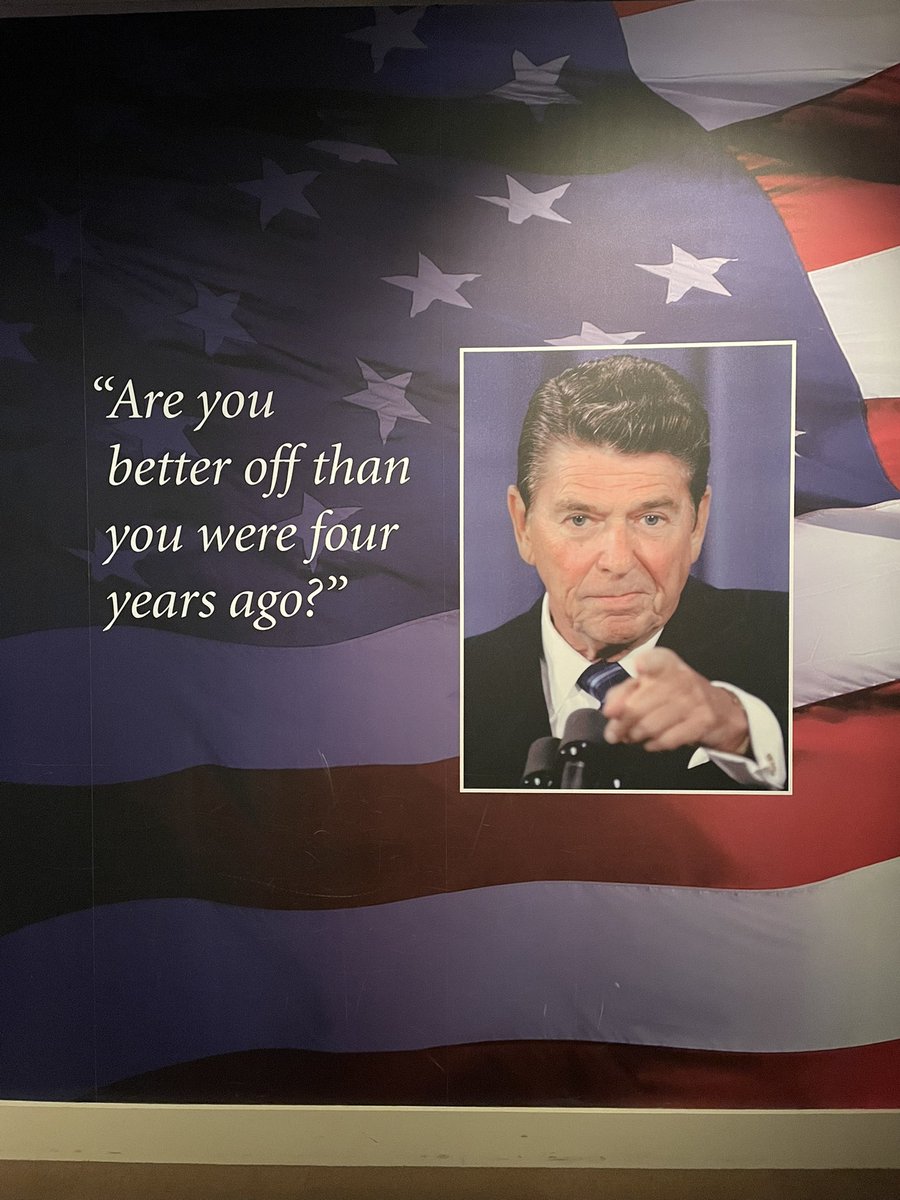 Enjoying the Reagan Library with the family.