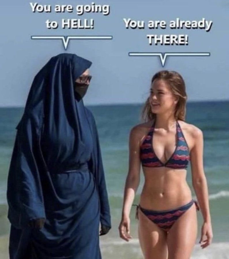 My worst nightmare would be having to dress like the woman on the left because the men around can’t control their urges… Having to share my man with other women and forced into marriage. if the government want to keep talking about  misogyny let’s start here . Because this