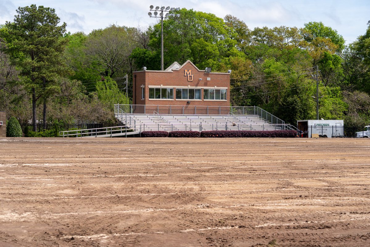 Mercer_MSoccer's tweet photo. Some major progress being made in our week 3 field project update! https://t.co/jd9dnRxV5q
