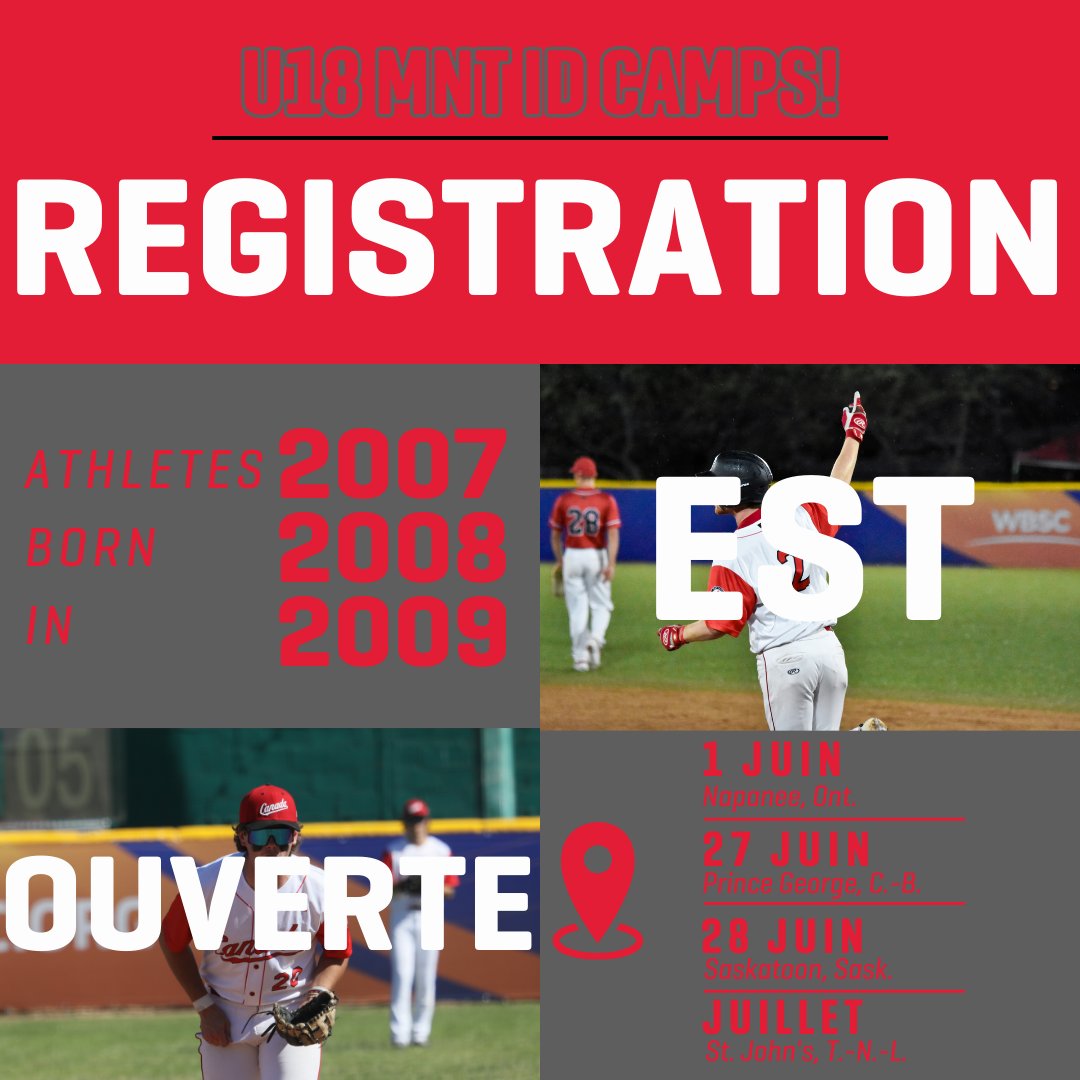 Registration is open! 📅

The 2025 U18 Men's National Team Identifications Camps have officially opened! Athletes born in 2007, 2008, and 2008 are invited to showcase their skills and compete for a spot on the national team. 

Register today 📃: softball.ca/u18mnt/camps 

-----