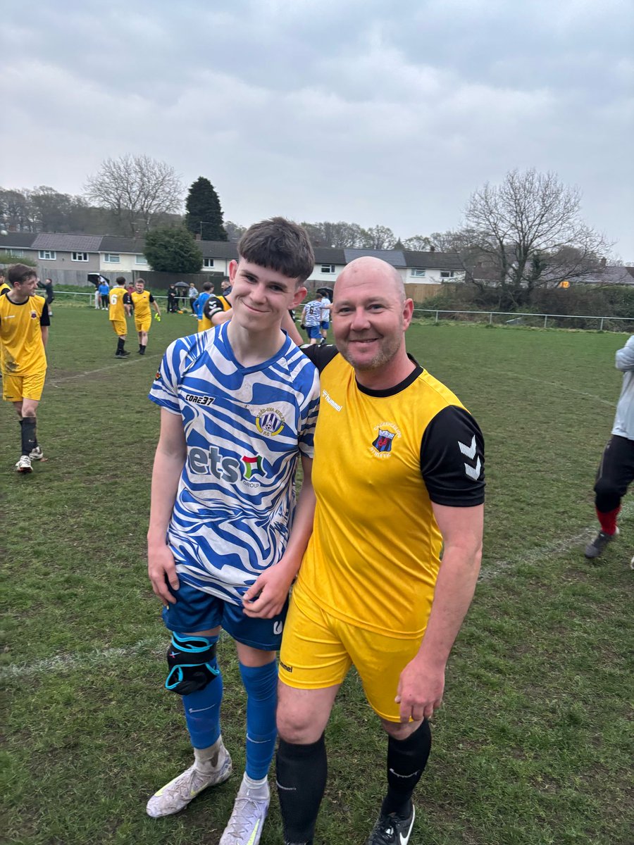<a href="/croesyath/">CroesyAthleticSeniors</a> <a href="/brandon_parker9/">Brandon</a> A special Moment for <a href="/NeilJones888/">Neil Jones</a>  
After months of recovering from a nasty leg break managed to take to the field against his lad Tyler in a competitive game.  

What a wonderful moment for the pair.