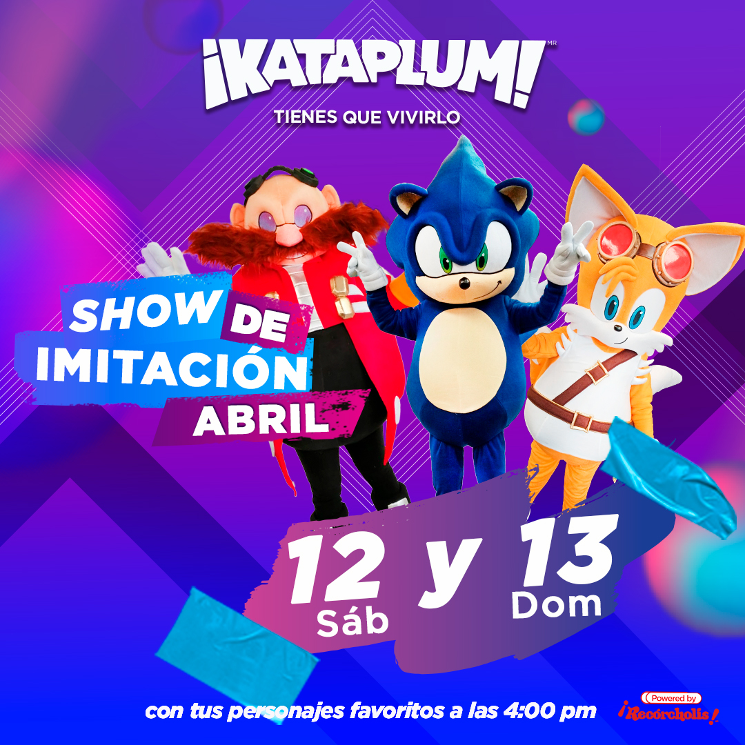 ¡𝗟𝗮 𝗮𝘃𝗲𝗻𝘁𝘂𝗿𝗮 𝗺á𝘀 𝗿á𝗽𝗶𝗱𝗮 𝗹𝗹𝗲𝗴𝗮 𝗮 𝗞𝗮𝘁𝗮𝗽𝗹𝘂𝗺! 🔵✨ Prepárate para una experiencia llena de velocidad, emoción y diversión con un show espectacular para toda la familia. ⚡🏃‍♂️💨

📍 Foro Insomnio | ⏰ 4 PM
¡𝗡𝗼 𝘁𝗲 𝗹𝗼 𝗽𝗶𝗲𝗿𝗱𝗮𝘀! 🤩🎉
#Diversión