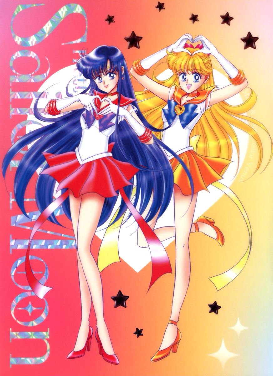 setteidreams's tweet image. Clear file of Super Sailor Mars and Super Sailor Venus.

1200dpi scan on Patreon (patreon.com/setteidreams).

#SailorMoon #anime #clearfile #scan