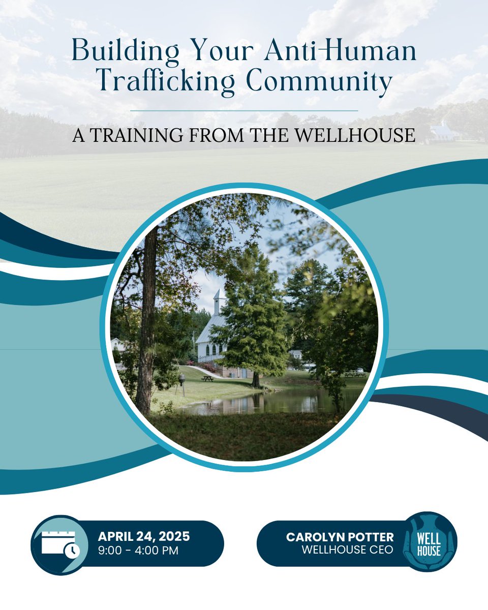 Save the Date: The WellHouse is hosting a free training for our partners in the anti-human trafficking field!

🗓 Thursday, April 24, 2025
📍 Bevill State College - Mathews Hall
🕗 9:00 AM - 4:00 PM
🥗 Lunch will be provided

Register here: form.jotform.com/243026400235139