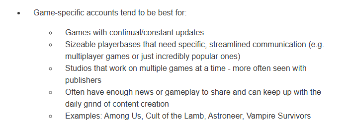 📰 New Community Dev Newsletter 📰

Should you have one studio social media account? 🤔 Or one per game?! The answer MAY SHOCK YOU. (It won't.)

Plus several community-related resources and job posts!